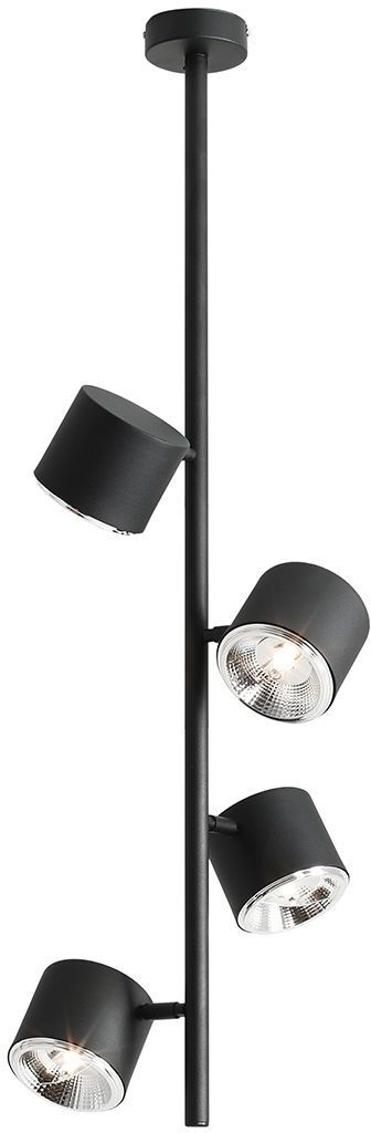 Aldex Bot 4 lampa podsufitowa 4x35W czarna 1047PL_L2