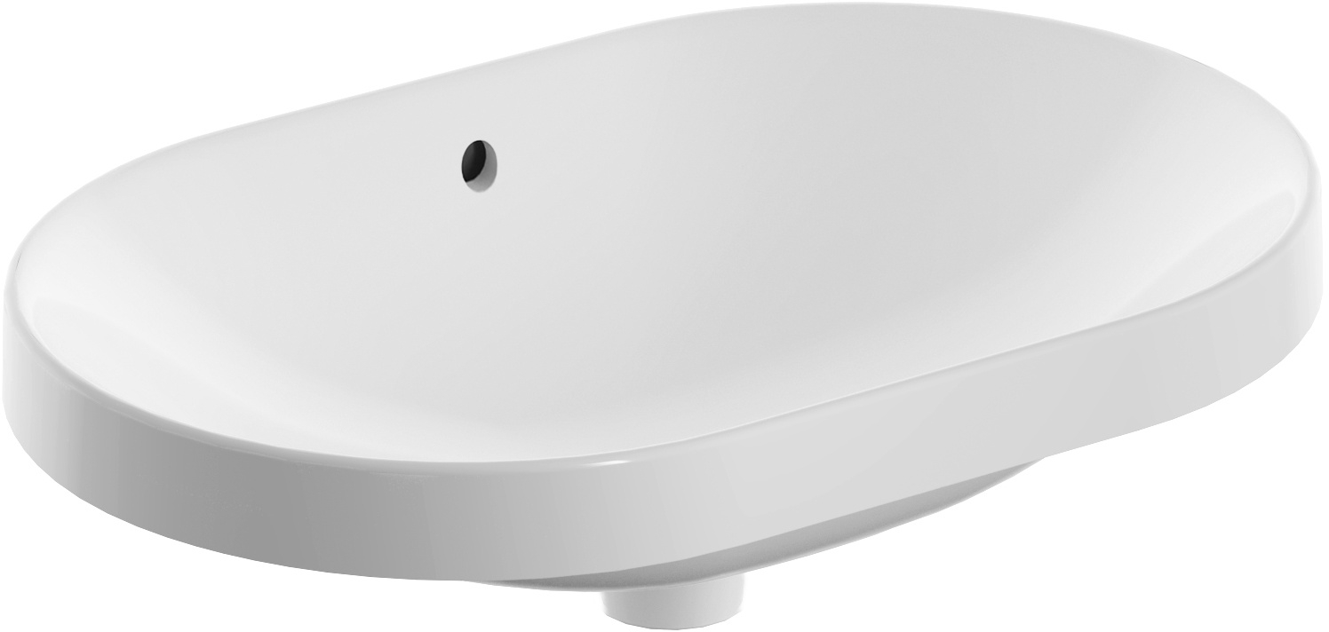 Geberit Variform umywalka 60x40 cm wpuszczana owalna KeraTect biała 500.729.00.2 - Wysyłka w 24h