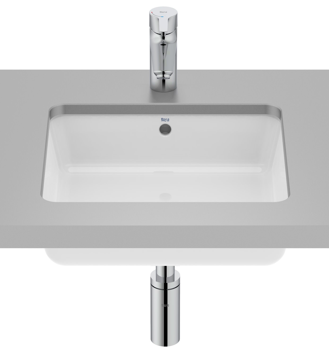 Roca Gap umywalka 45,2x40,2 cm prostokątna podblatowa biała A3270YES00 - Wysyłka w 24h