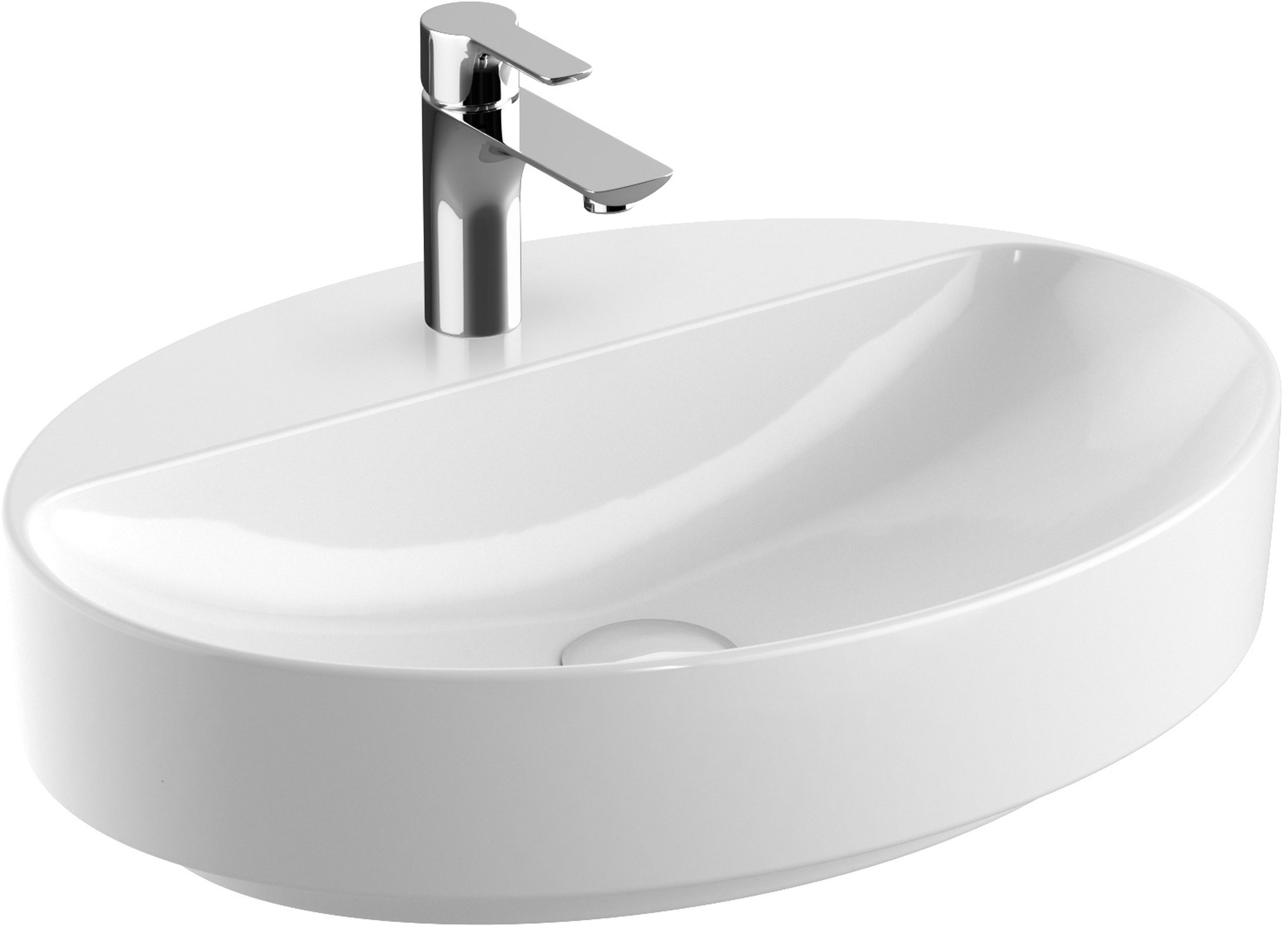 Geberit Variform umywalka 60x45 cm nablatowa owalna biała 500.773.01.2