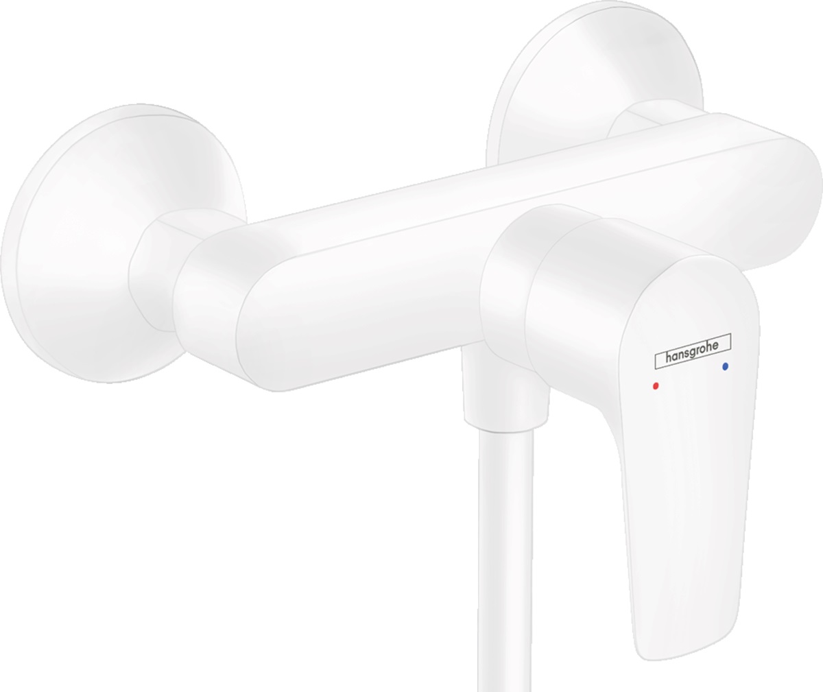 Hansgrohe Talis E bateria prysznicowa ścienna biały mat 71760700