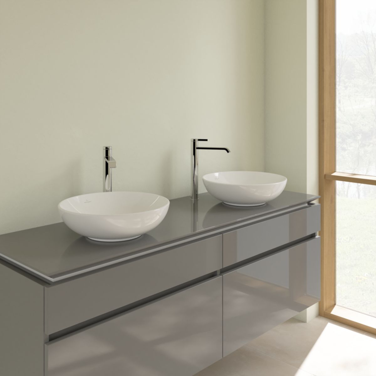 Villeroy & Boch Loop & Friends umywalka 42 cm nablatowa okrągła Weiss Alpin 4A460101