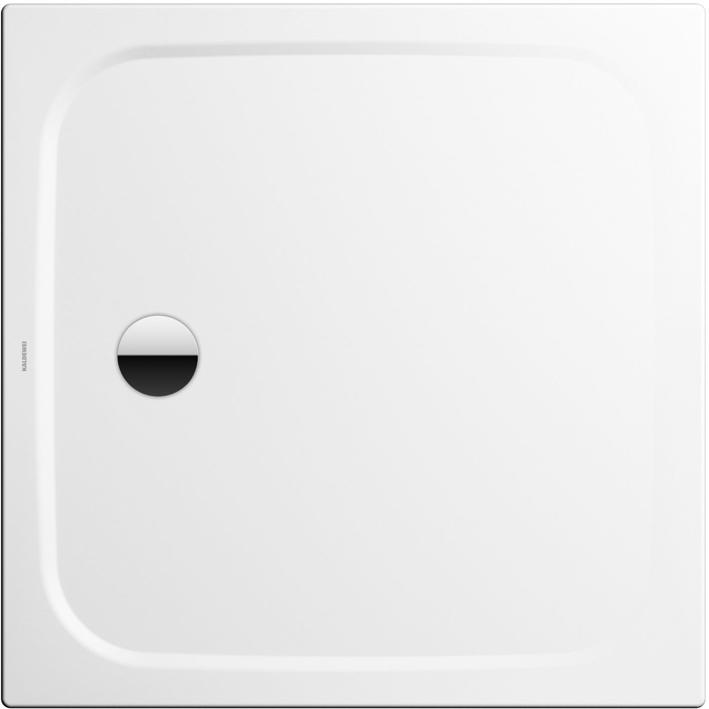 Kaldewei Cayonoplan brodzik 90x90 cm kwadratowy model 2254-5 z obniżonym nośnikiem styropianowym z Secure Plus biały mat 361447982711