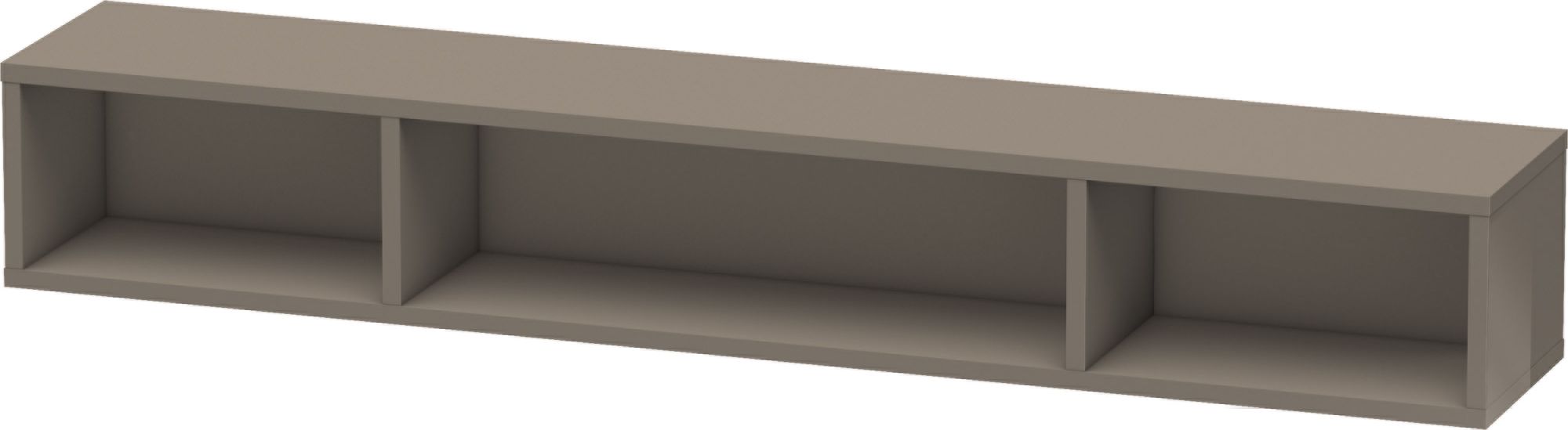 Duravit L-Cube półka 80 cm pozioma szara flanela wysoki połysk LC120008989