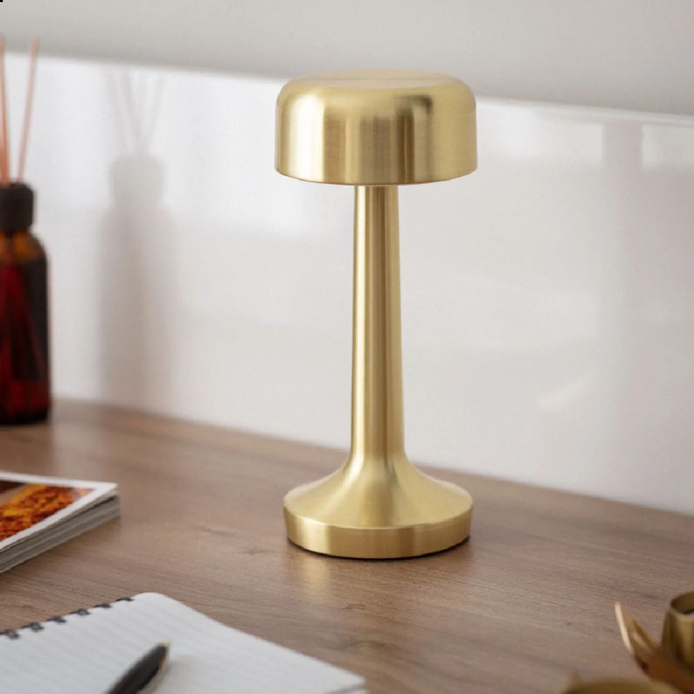 Abigali Glamour lampa stołowa 1x3 W złota ABIGALI-TL-USB-CCT-RS
