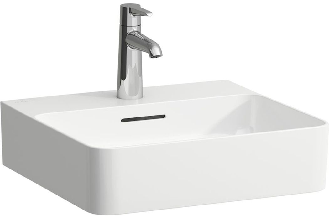 Laufen Val umywalka 45x42 cm prostokątna ścienna-nablatowa biała H8162807571041