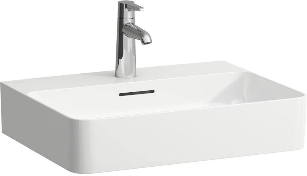 Laufen Val umywalka 55x42 cm prostokątna ścienna-nablatowa biała H8162827571041