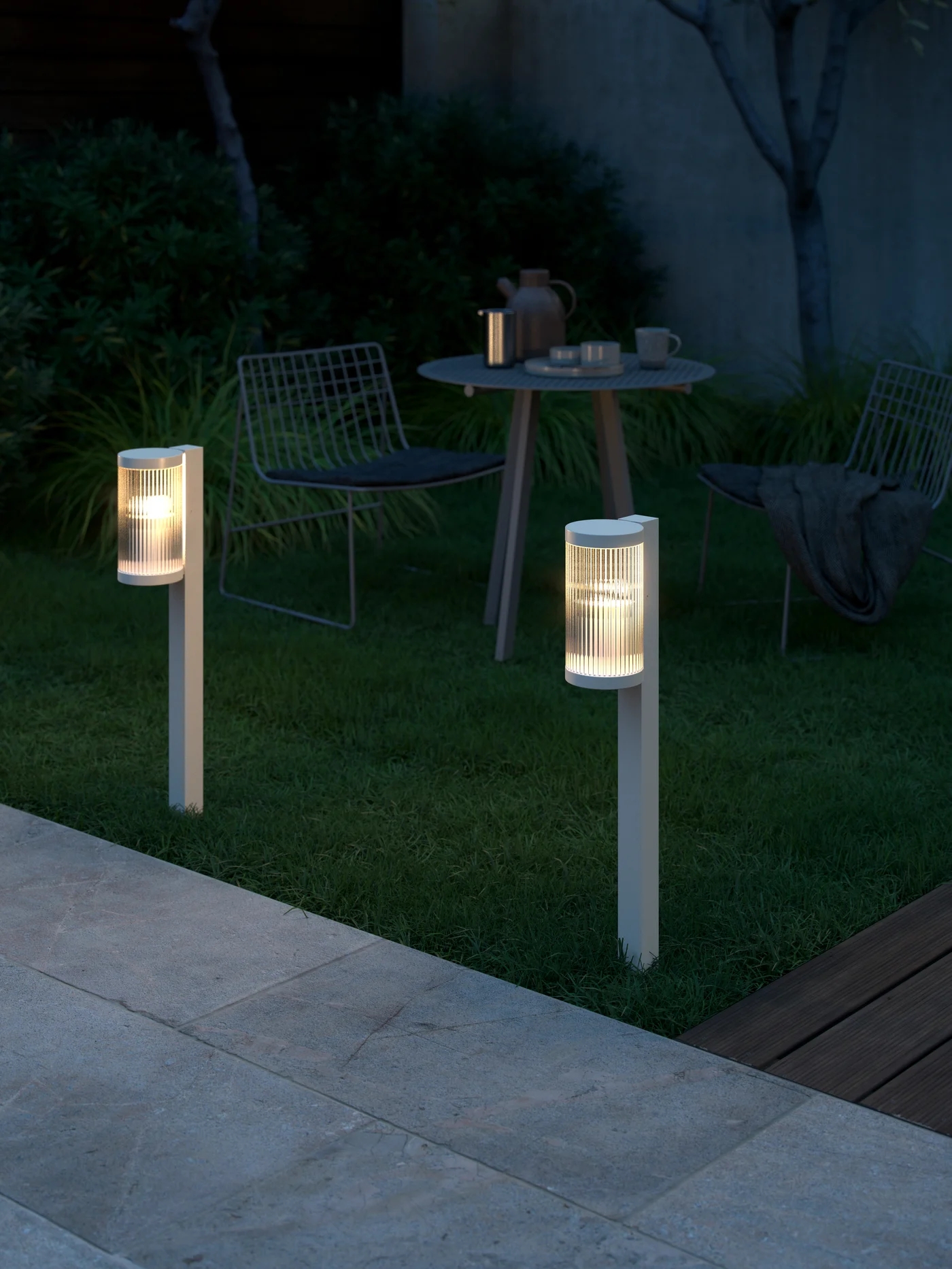 Nordlux Coupar lampa stojąca zewnętrzna 1x25W biała 2218088001