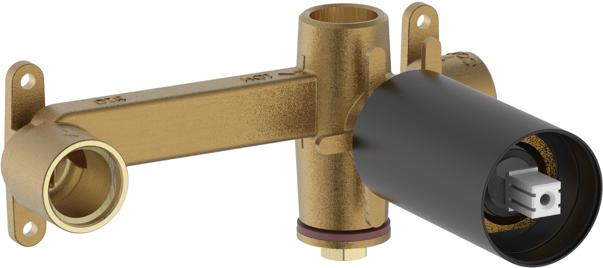 Roca Ona element podtynkowy do baterii czarny mat A5E3501NB0