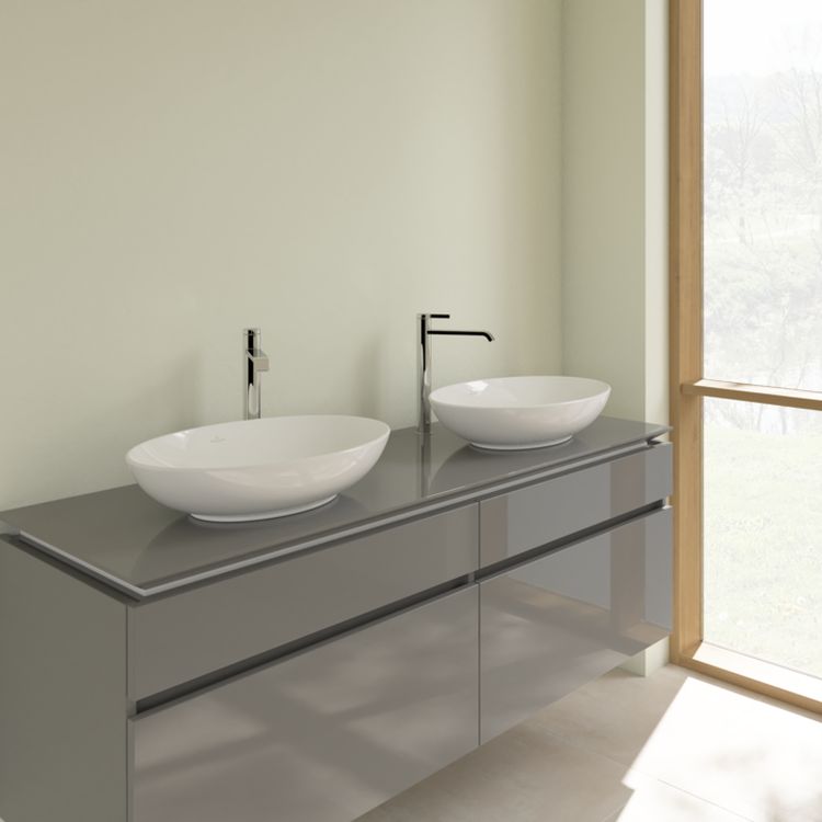 Villeroy & Boch Loop & Friends umywalka 56x38 cm nablatowa owalna CeramicPlus Weiss Alpin 4A4701R1