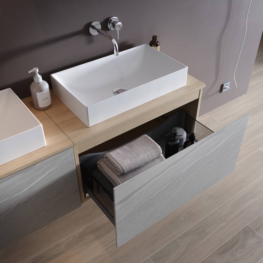 Cersanit Inverto umywalka 60x35 cm nablatowa EcoBox biała K671-008-ECO