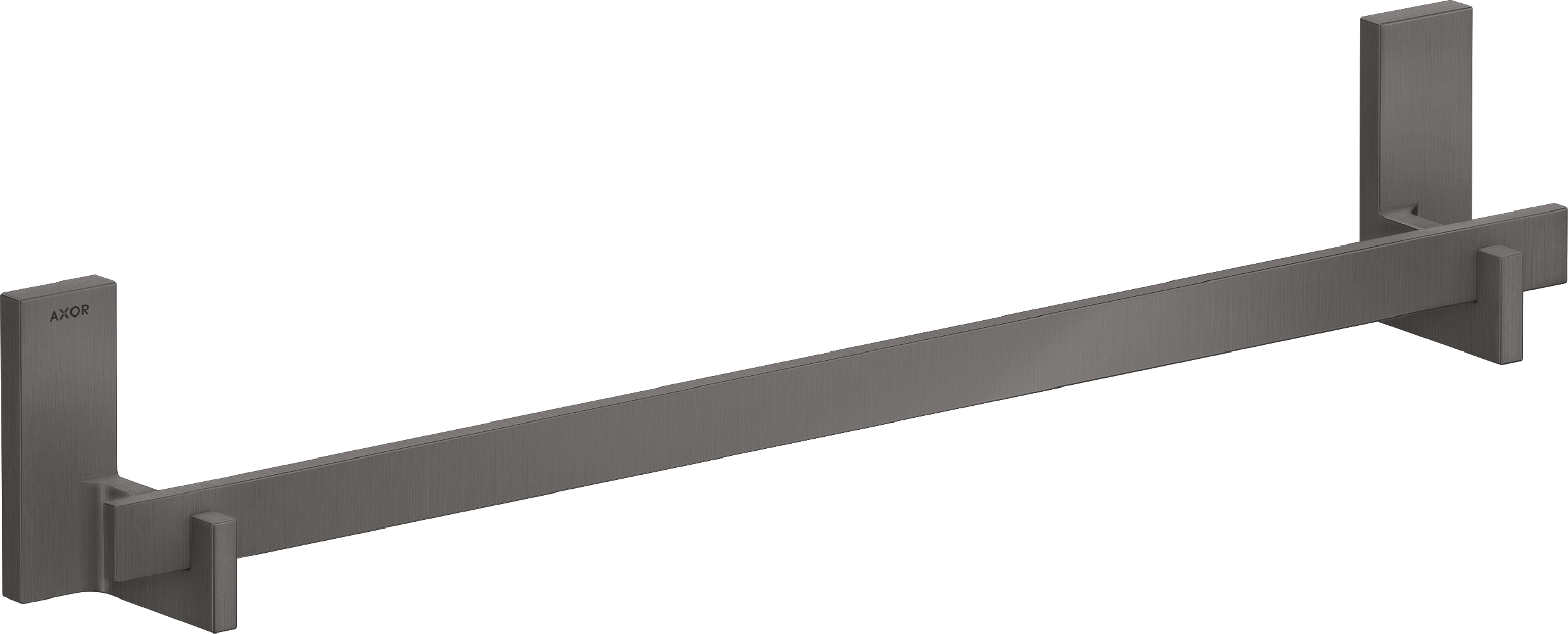 Axor Universal Rectangular drążek na ręcznik 64 cm czarny chrom szczotkowany 42661340