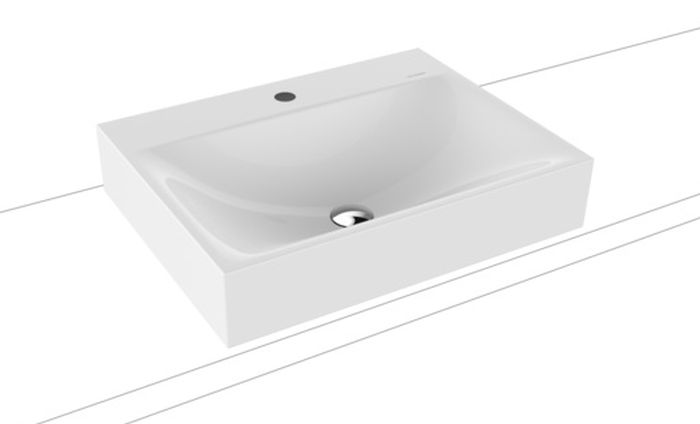 Kaldewei Silenio umywalka 60x46 cm nablatowa prostokątna model 3042 biała 904106303001