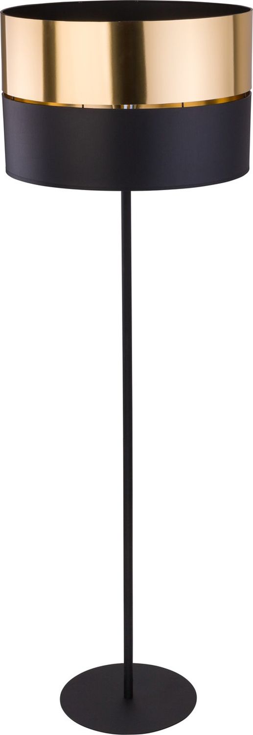 TK Lighting Hilton lampa stojąca 1x25W czarna/złota 5465