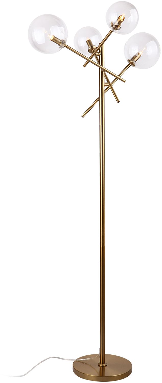 MaxLight Lollipop lampa stojąca 4x40W mosiądz F0042