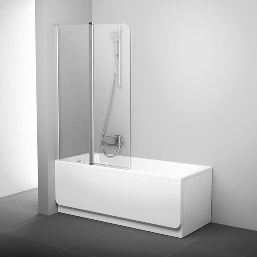 Ravak Chrome CVS2-100 L parawan nawannowy 100 cm 2-częściowy lewy polerowane aluminium/przezroczyste 7QLA0C00Z1 - Wysyłka w 24h