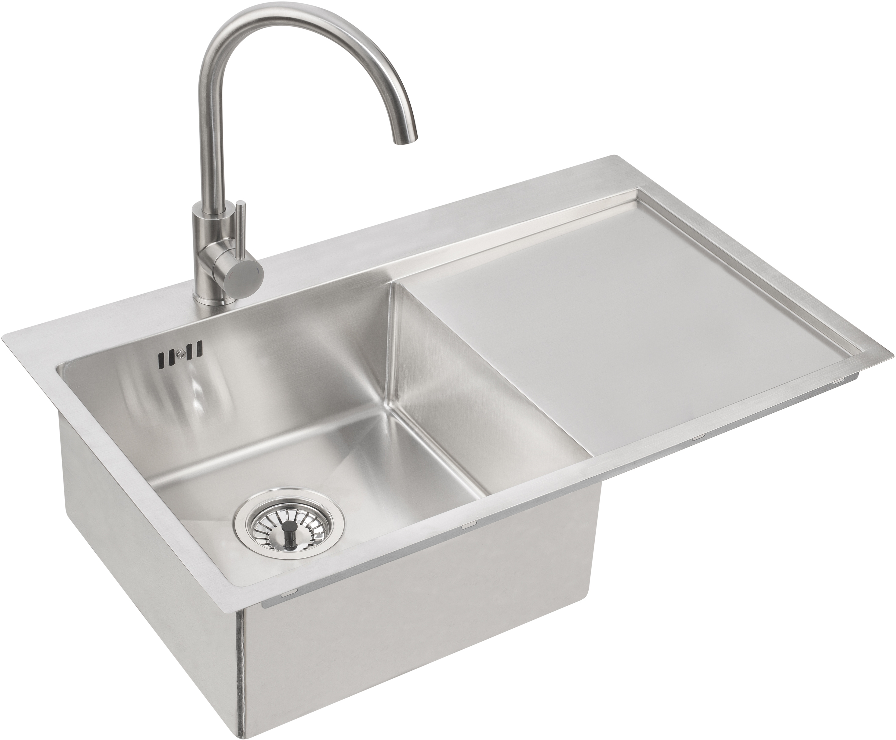 Genesis Concept 30 zlewozmywak 78x48 cm lewy stal satyna 1124384