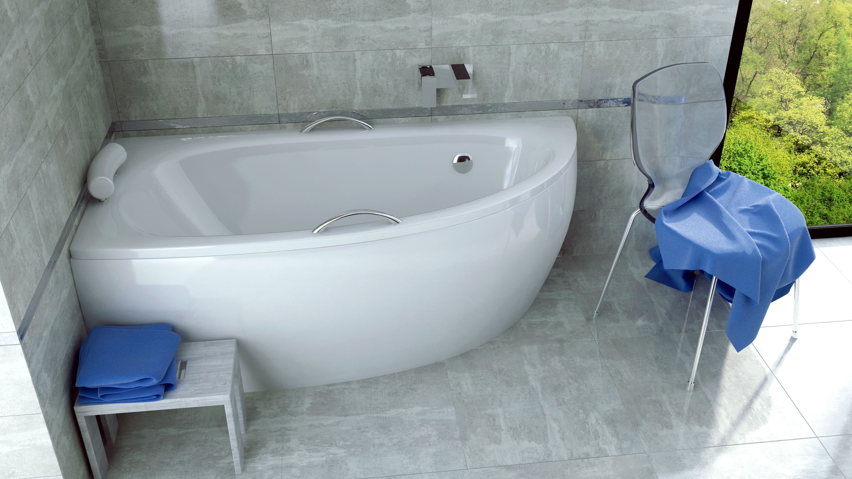 Besco Milena Premium wanna narożna 150x70 cm lewa biała #WAM-150-NL$