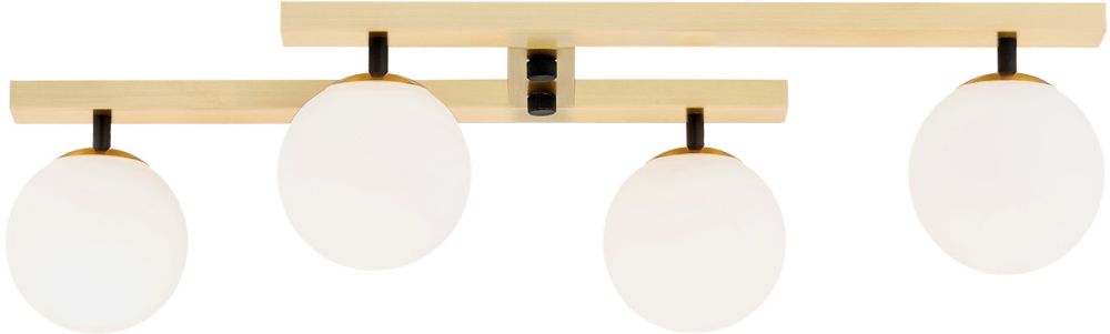 Argon Freemont lampa podsufitowa 4x7W opal mat/mosiądz szczotkowany 1742