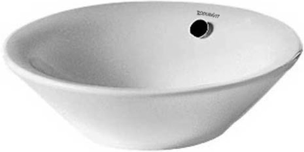 Duravit Starck 1 umywalka 53 cm nablatowa okrągła biała 0408530000