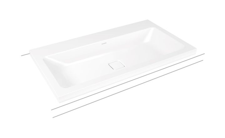 Kaldewei Cono umywalka 90x50 cm nablatowa prostokątna model 3084 biała 902006013001