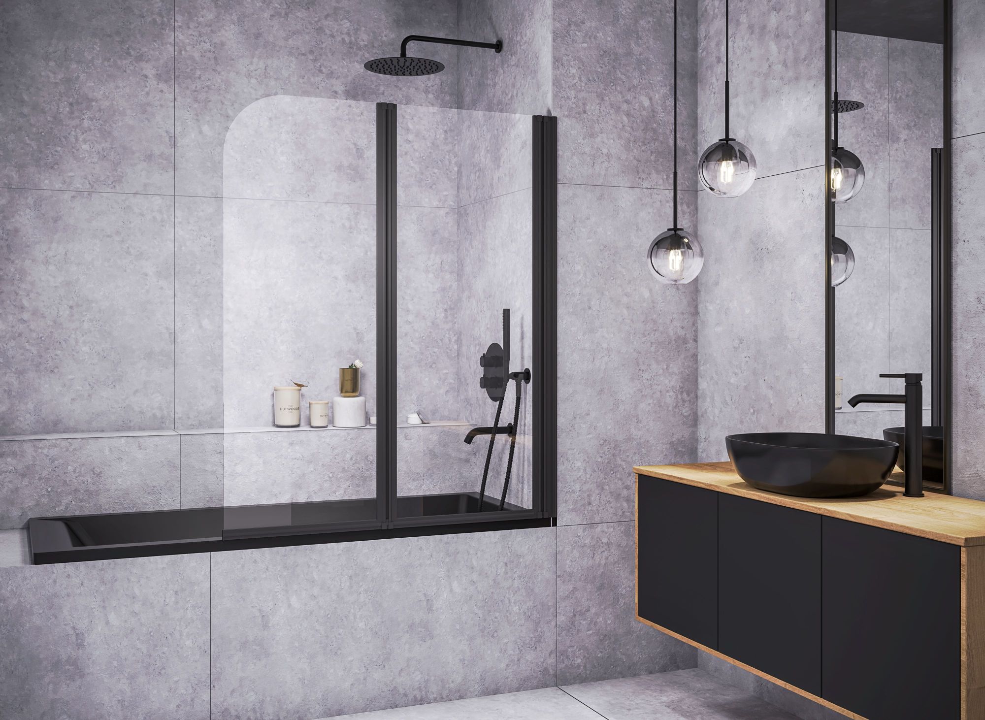 Oltens Hamnes Thin umywalka 60,5x41,5 cm nablatowa owalna z powłoką SmartClean czarny mat 40820300 - Wysyłka w 24h