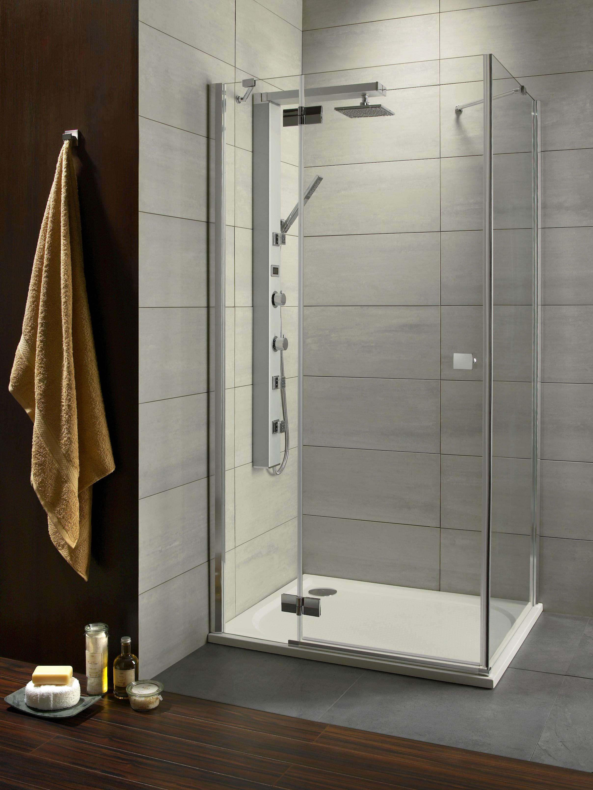 Radaway Almatea KDJ kabina prysznicowa 90x90 cm kwadratowa lewa chrom/szkło brązowe 32102-01-08NL - Wysyłka w 24h