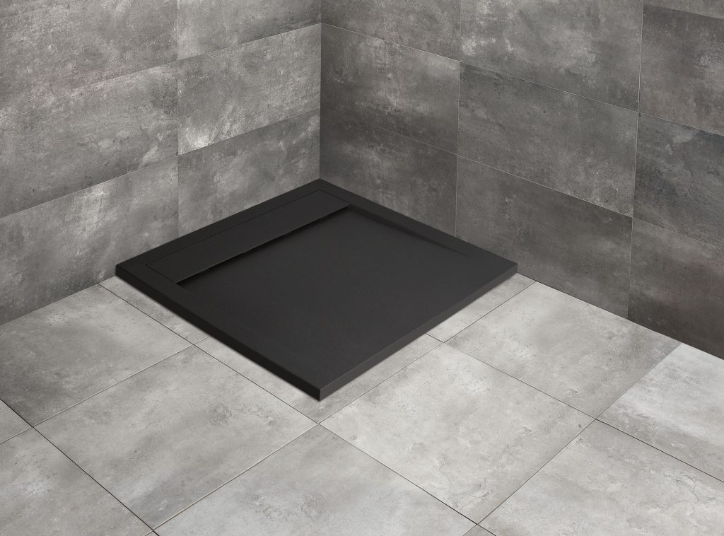 Radaway Teos C brodzik 100x100 cm kwadratowy czarny HTC100100-54
