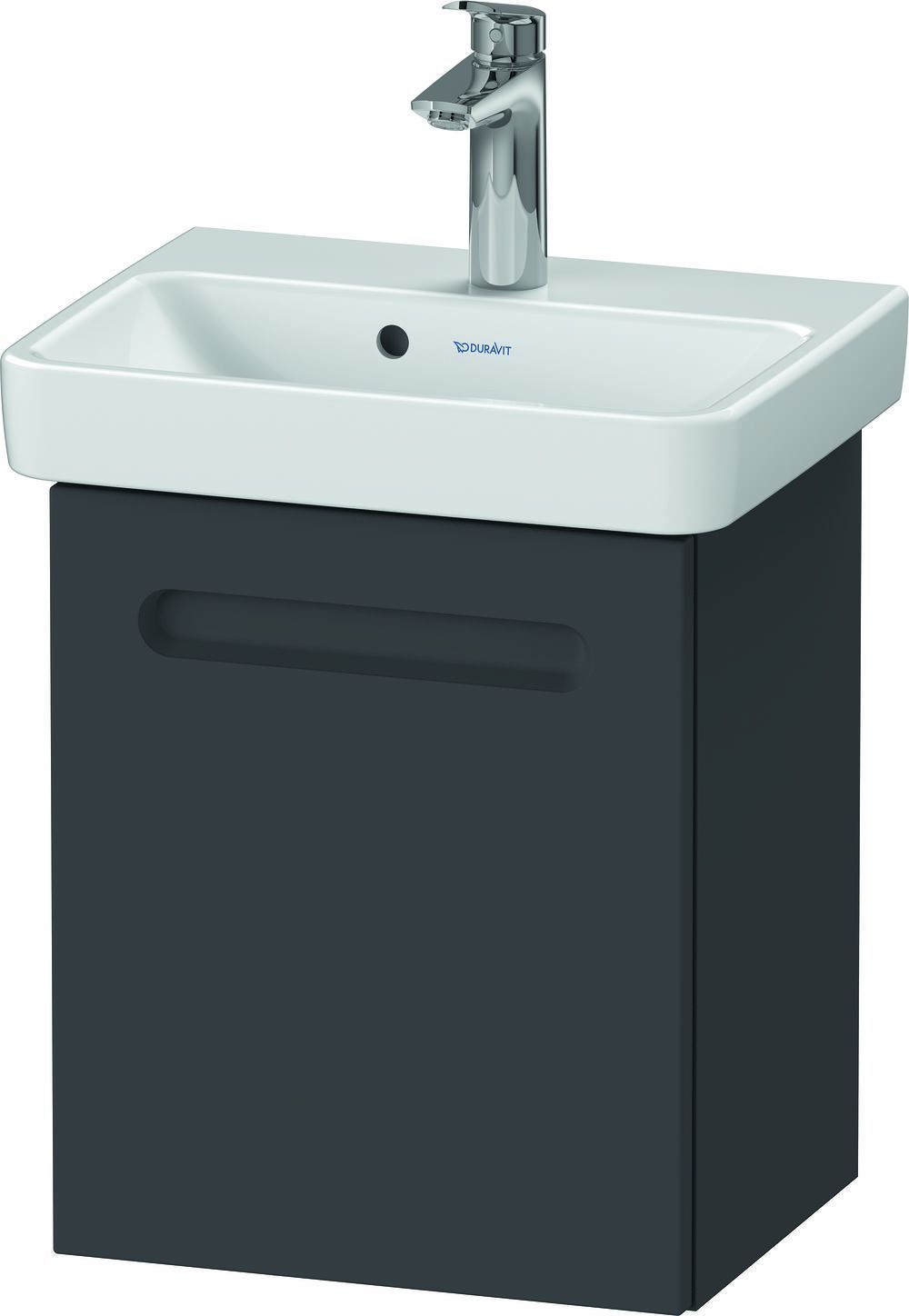 Zestaw Duravit No.1 umywalka z szafką 39 cm prawa grafit mat/biały (N14266R49490000, 07434500002)