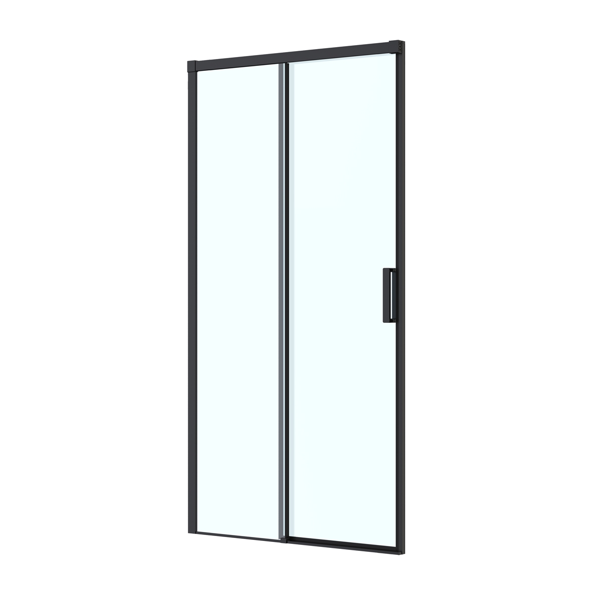 Oltens Breda drzwi prysznicowe 110 cm czarny mat/szkło przezroczyste 21214300 - Wysyłka w 24h