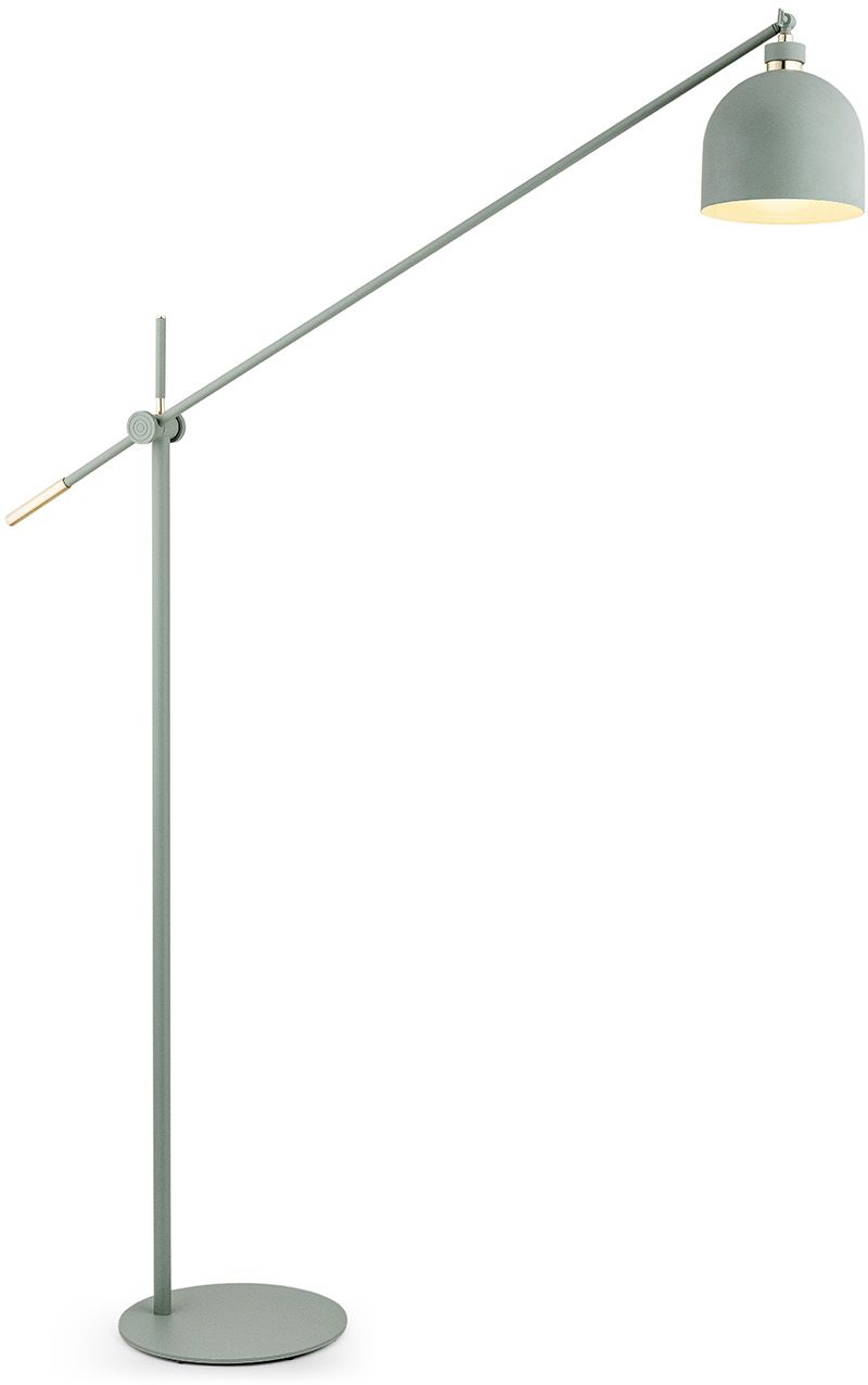 Argon Detroit lampa stojąca 1x15W szałwia/mosiądz 4736