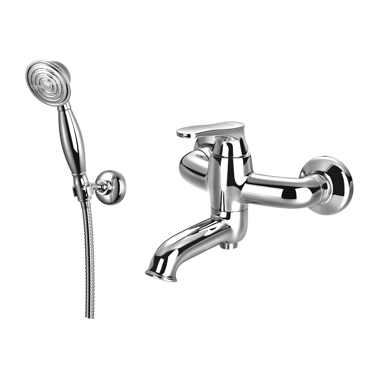 Omnires Art Deco bateria wannowo-prysznicowa ścienna chrom AD5131CR - Wysyłka w 24h
