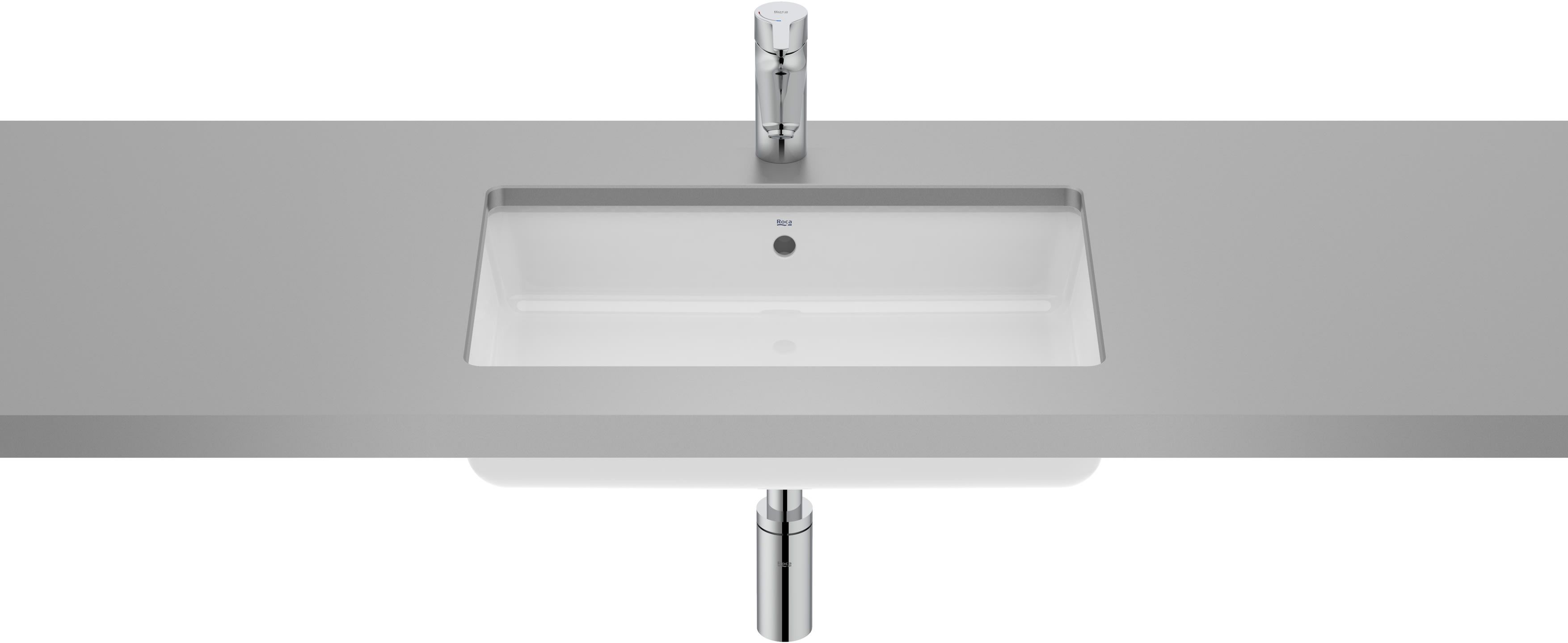 Roca Gap umywalka 55x35 cm prostokątna podblatowa biała A3270YF000 - Wysyłka w 24h