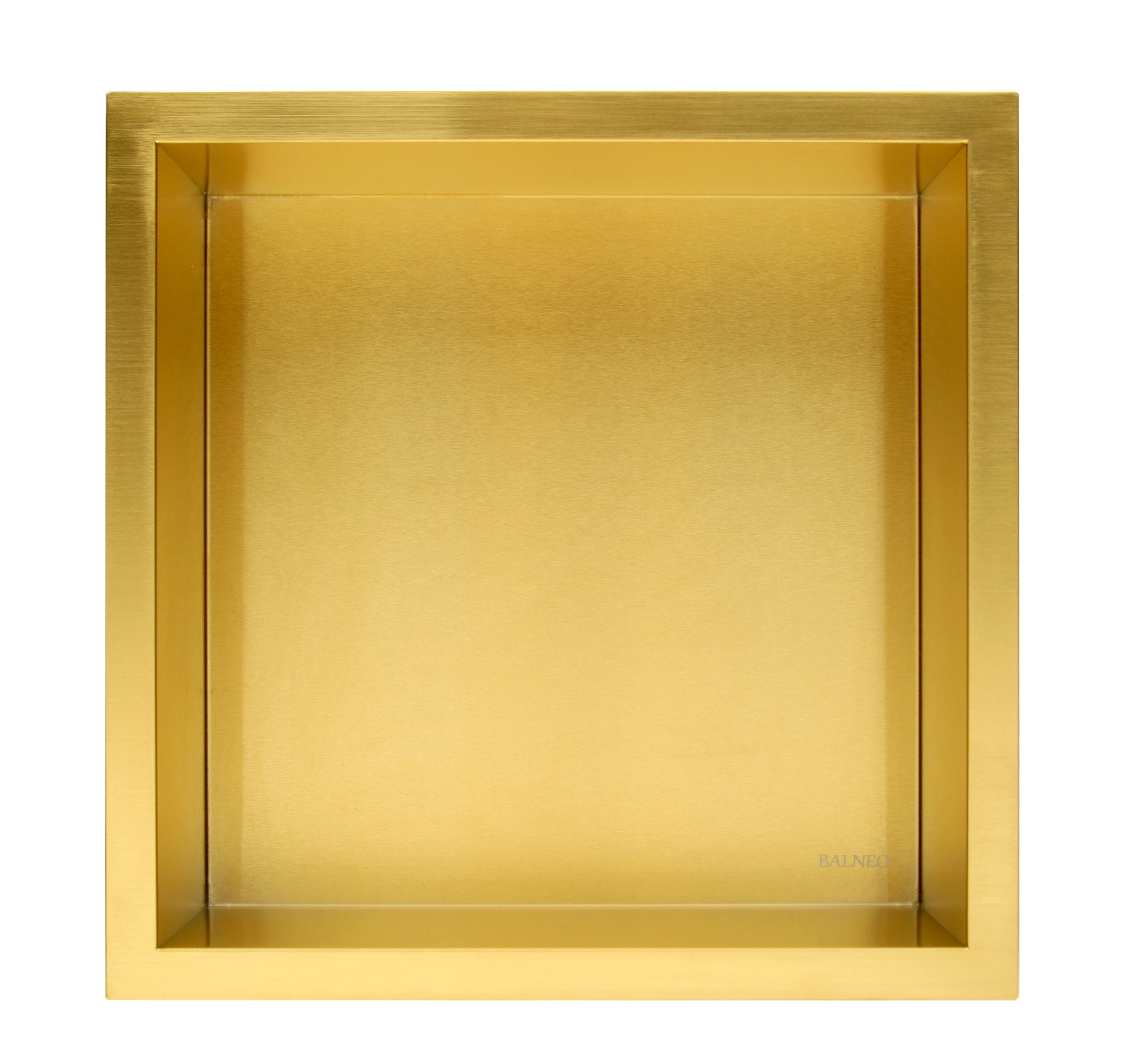 Balneo Wall-Box One Gold półka wnękowa 30x30x7 cm złota OB-BR1 - Wysyłka w 24h