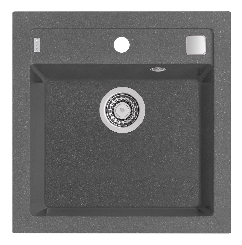 Alveus Formic 20 zlewozmywak 1-komorowy 52x51 cm Granital Plus steel-G04M 4402004 - Wysyłka w 24h