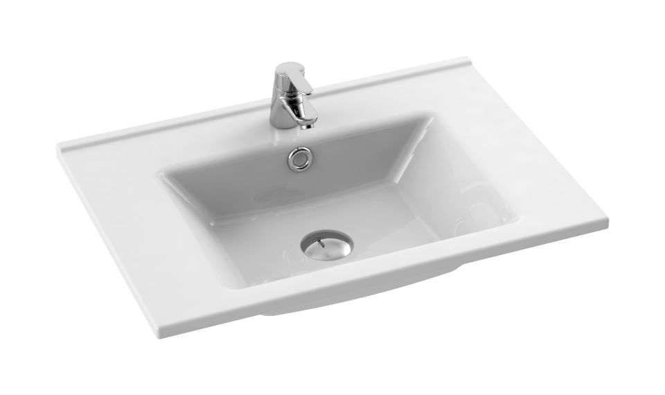 CeraStyle Arte umywalka 65 cm meblowa prostokątna biała 067300-u