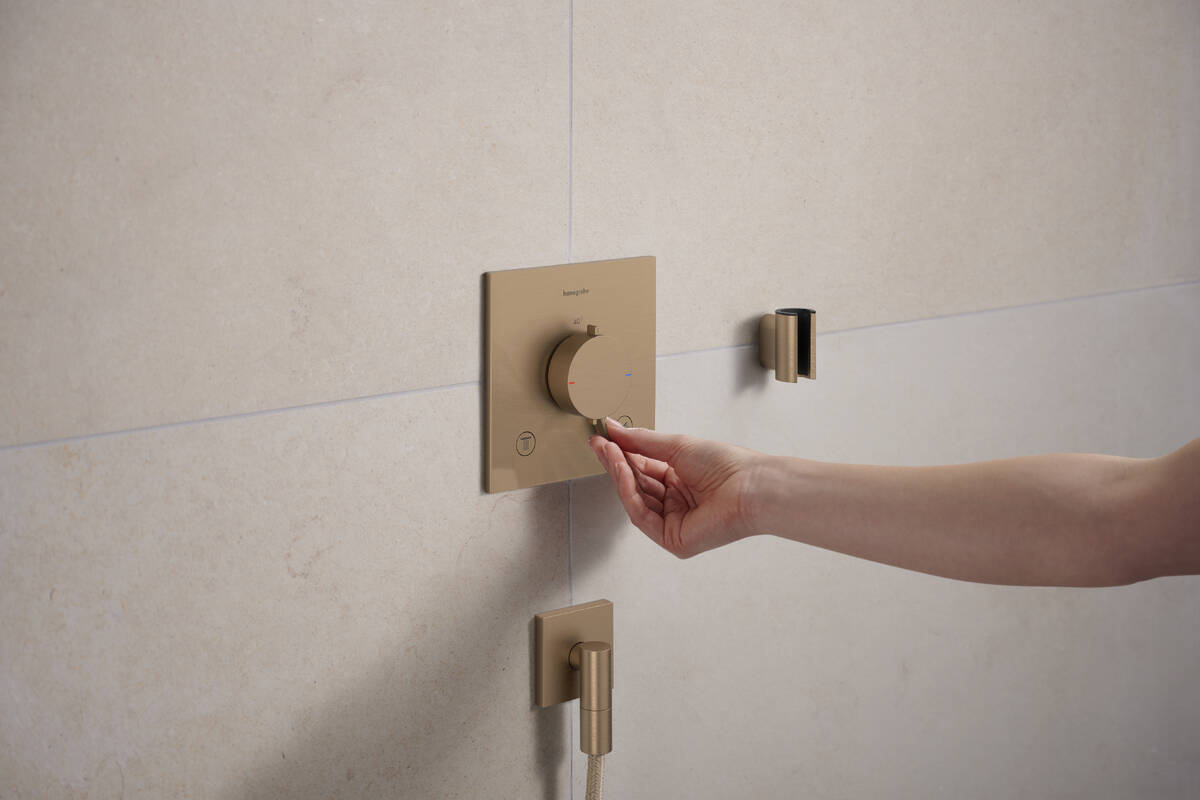 Hansgrohe Porter Fine uchwyt prysznicowy brąz szczotkowany 28885140