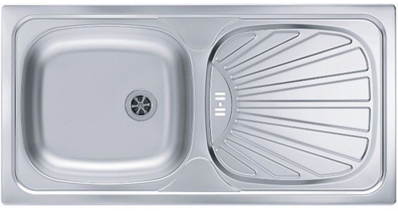 Alveus Basic 80 zlewozmywak stalowy 86x44 cm 1-komorowy len 1008993