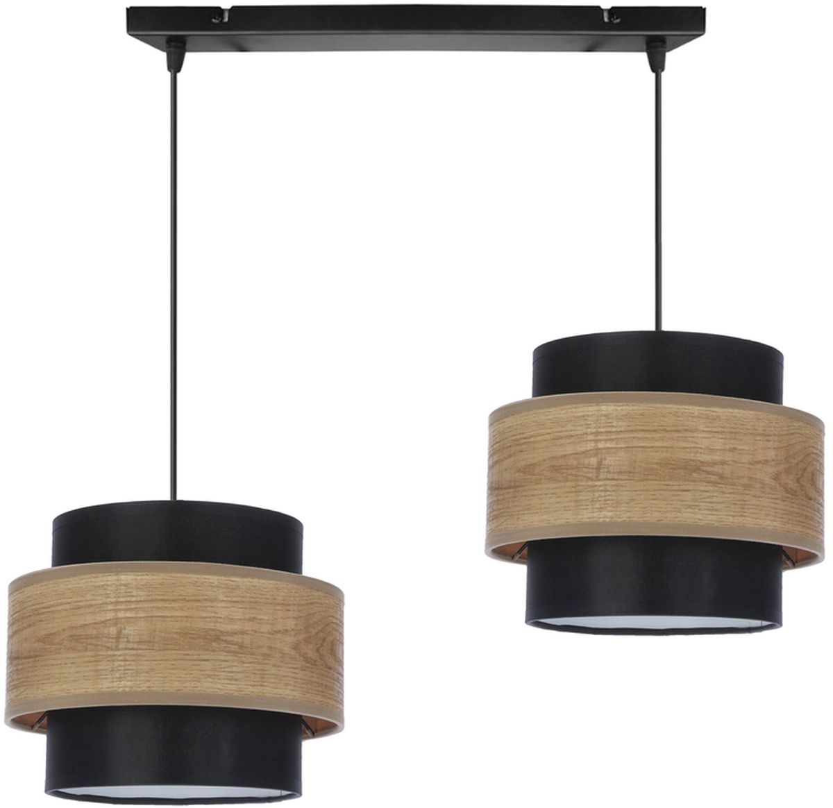 Candellux Twin lampa wisząca 2x40 W czarna 32-17888 - Wysyłka w 24h