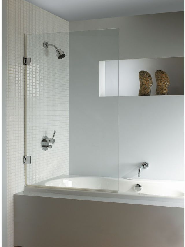 Riho Scandic NXT X107 parawan nawannowy 100 cm 1-częściowy lewy czarny mat/szkło przezroczyste G001133121