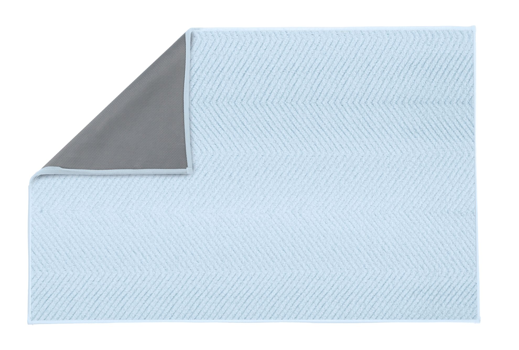 Kleine Wolke Zigzag dywanik łazienkowy 120x70 cm niebieski 9178738225