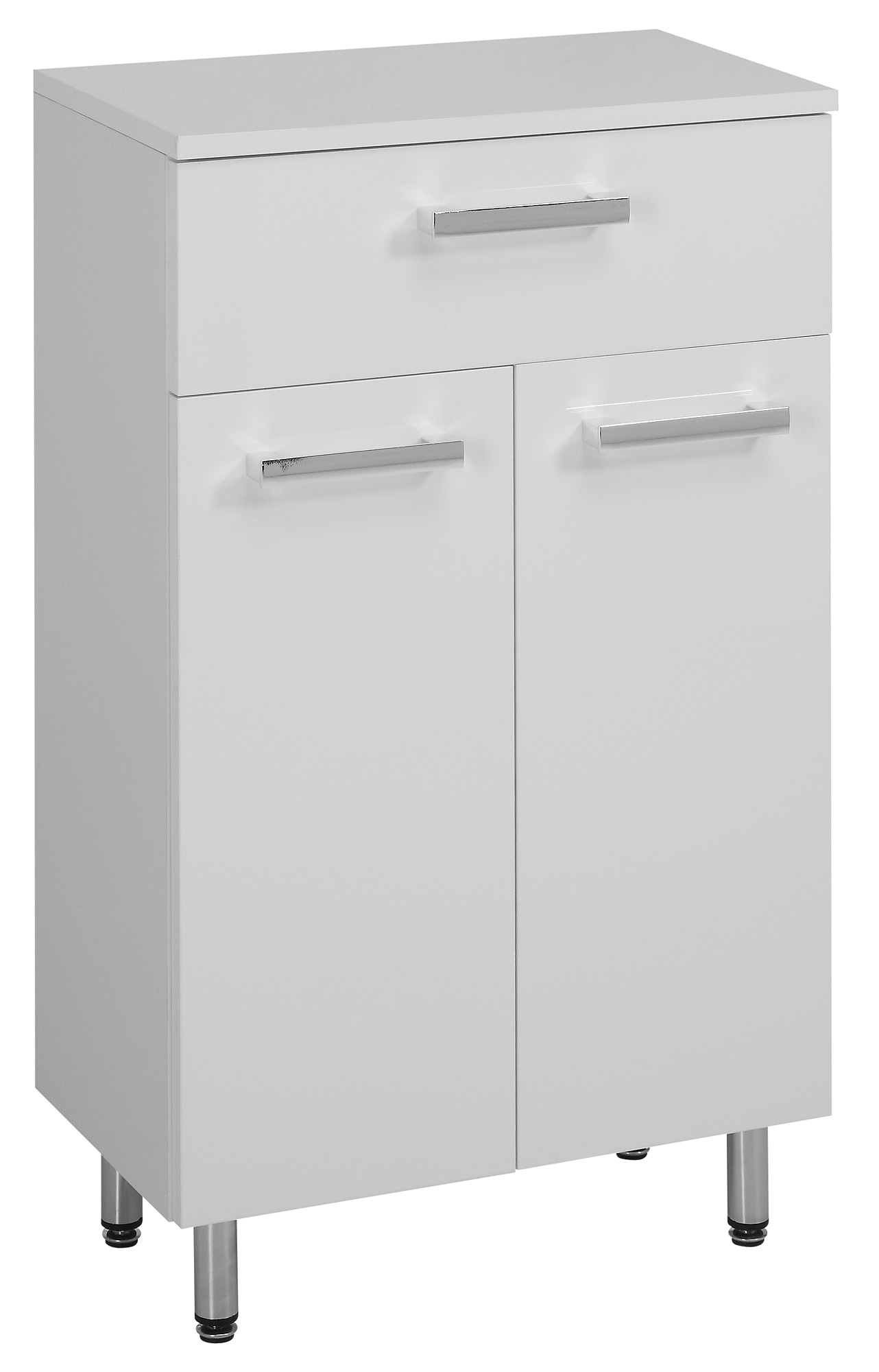 Astor Lupo szafka boczna 84 cm stojąca biały połysk AM-LUC-150-07