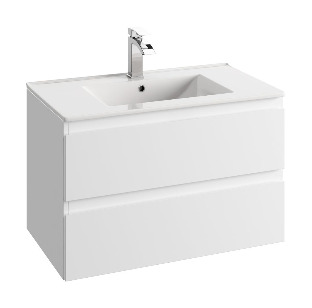 Defra Como szafka 80 cm podumywalkowa biały połysk 123-D-08055