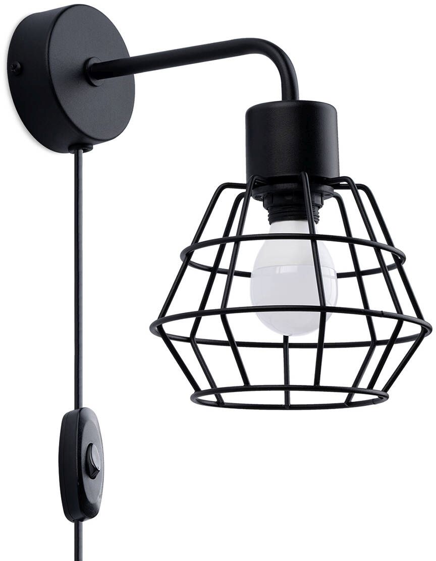 Sollux Lighting Suba kinkiet 1x15W czarny SL.1164
