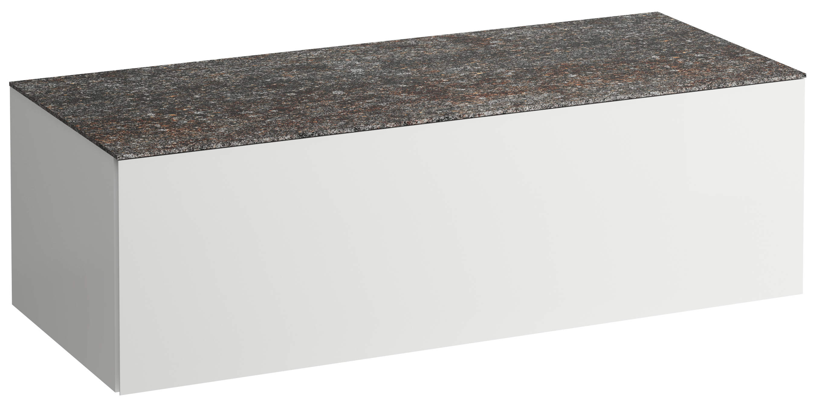 Laufen Il Bagno Alessi szafka 120 cm podumywalkowa wisząca z blatem biały mat H4323000972601