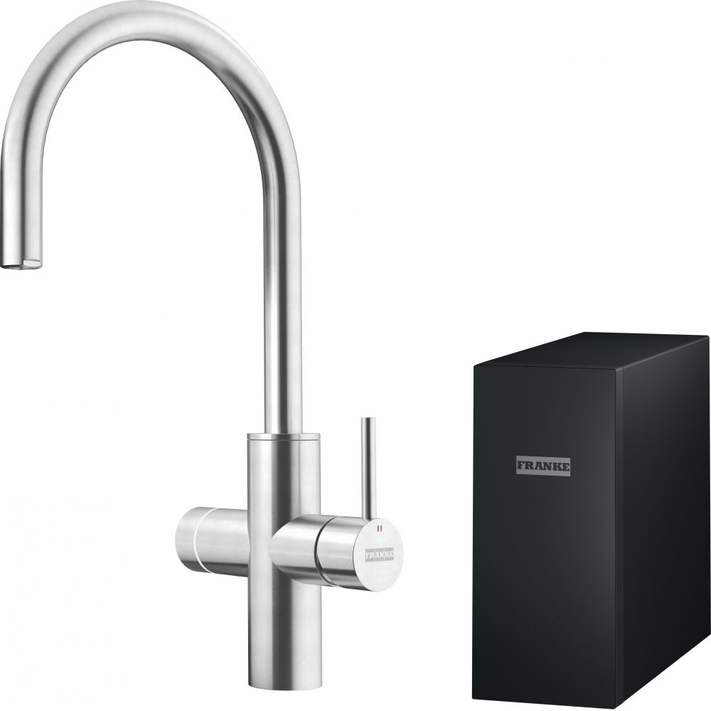 Franke Mythos Water Hub Sparkling bateria kuchenna stojąca stal 160.0708.955