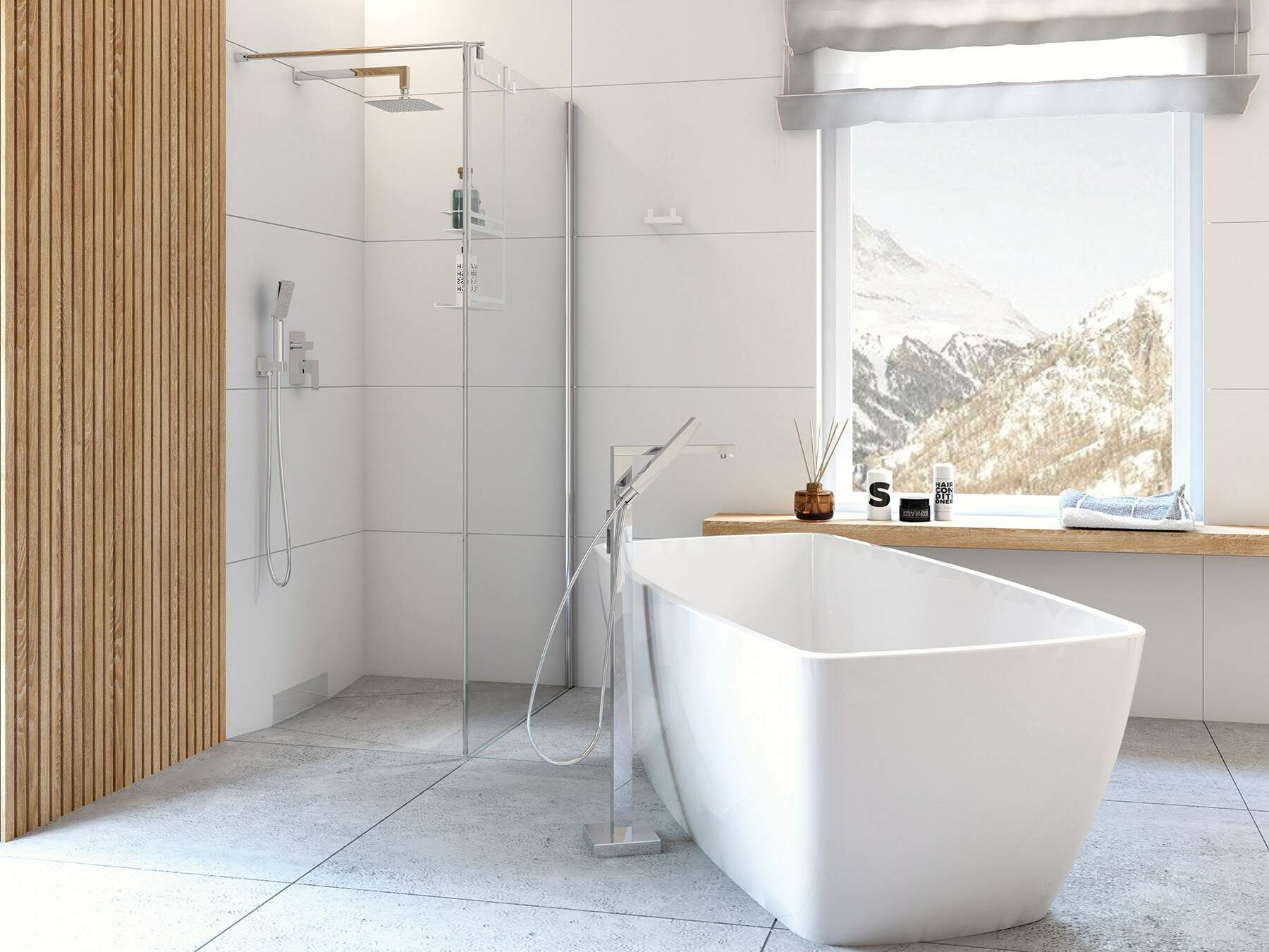 Deante Kerria Plus ścianka prysznicowa walk-in 80 cm chrom połysk/szkło przezroczyste KTS_038P - Wysyłka w 24h
