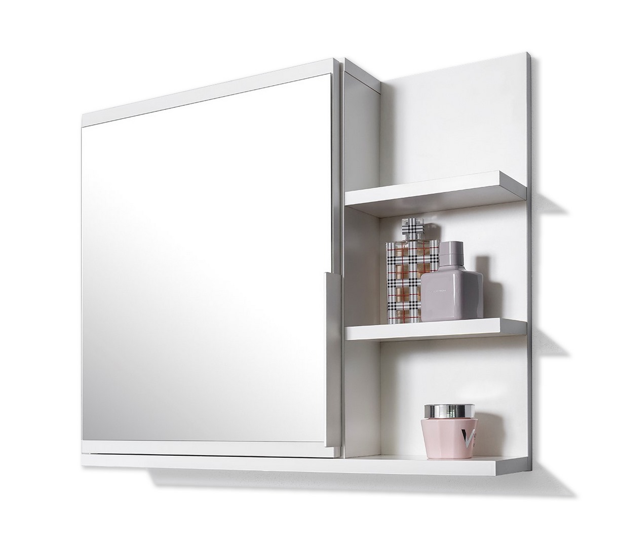 Domtech Basic szafka łazienkowa 60x50 cm lustrzana prawa biała Q2-RJEC-RJDV - Wysyłka w 24h