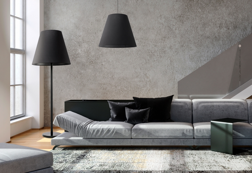Nowodvorski Lighting Moss lampa wisząca 3x25 W czarna 9737