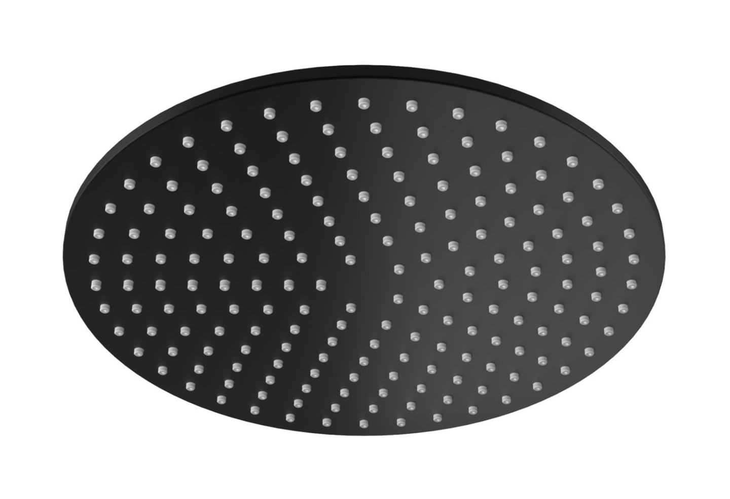Kohlman Experience Black /Roxin Black deszczownica 25 cm okrągła czarny mat R25EB
